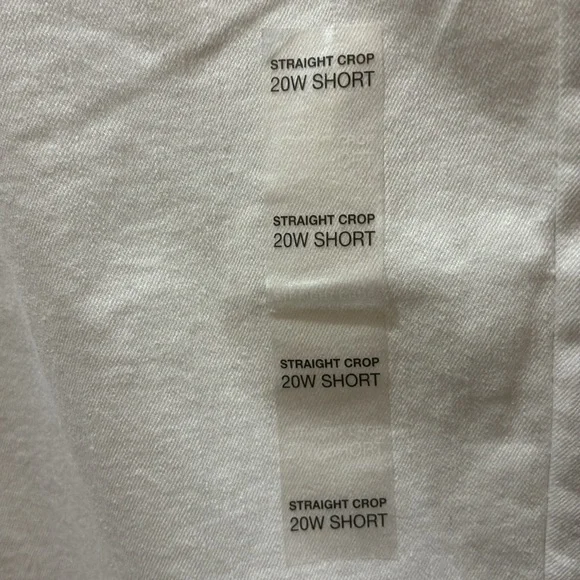 Plus Size SONOMA White Nicolini Curvy Fit Straight Crop Raw Hem Jean Pants 20W - Picture 3 of 6